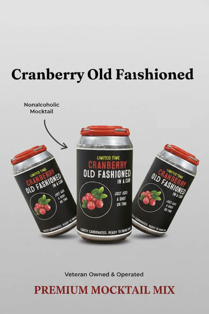 Cranberry 4 pack Old Fashioned in a Can