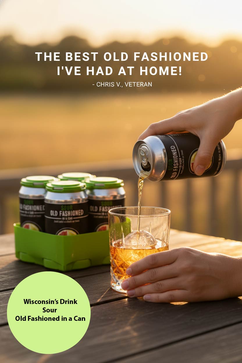 4 pack of Sour Old Fashioned in a Can