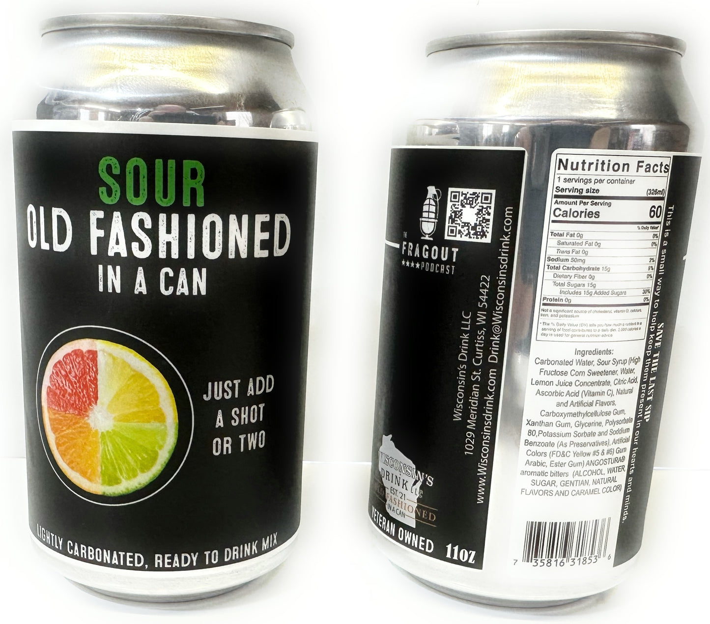 4 pack of Sour Old Fashioned in a Can