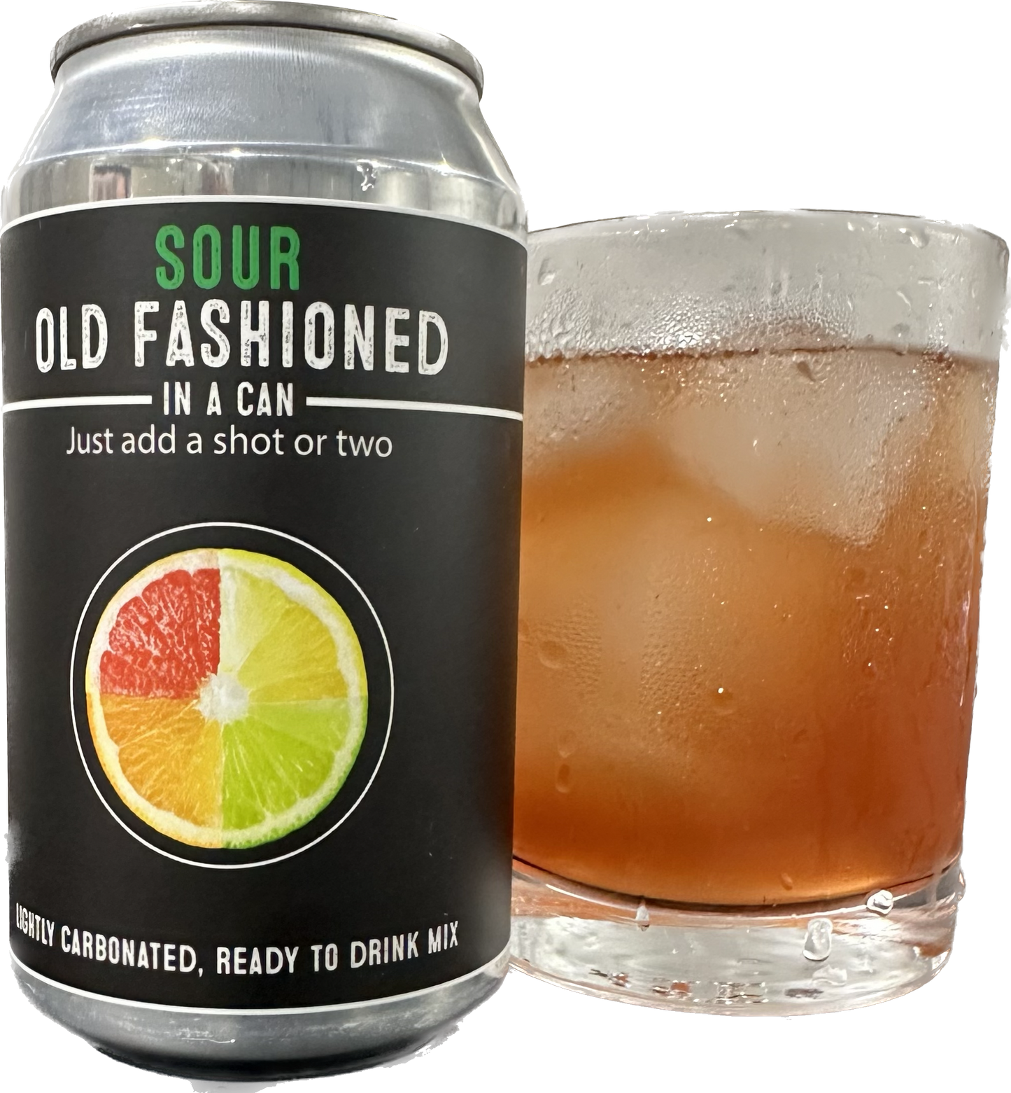 4 pack of Sour Old Fashioned in a Can