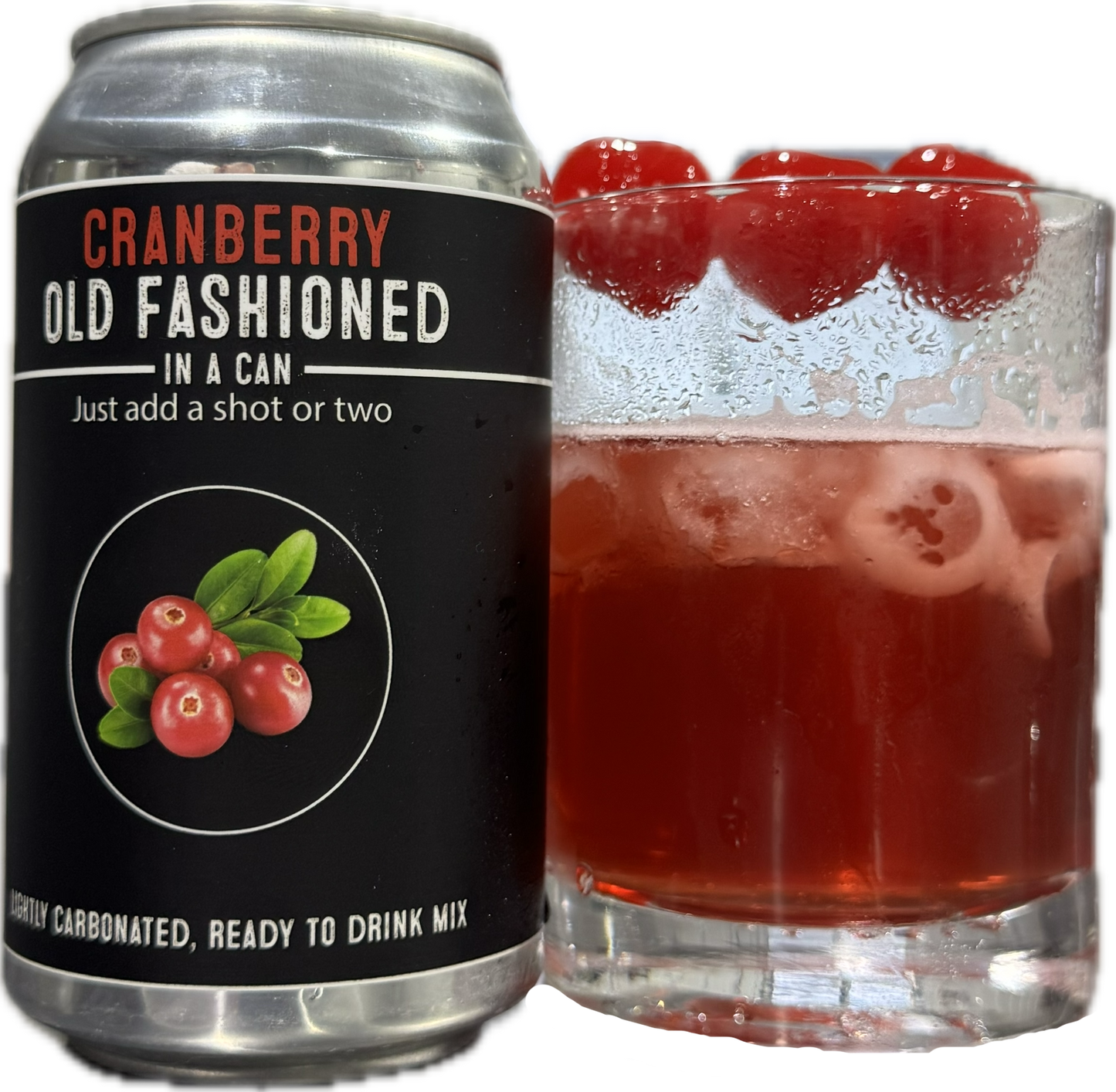 Cranberry 4 pack Old Fashioned in a Can