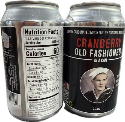 Cranberry 4 pack Old Fashioned in a Can
