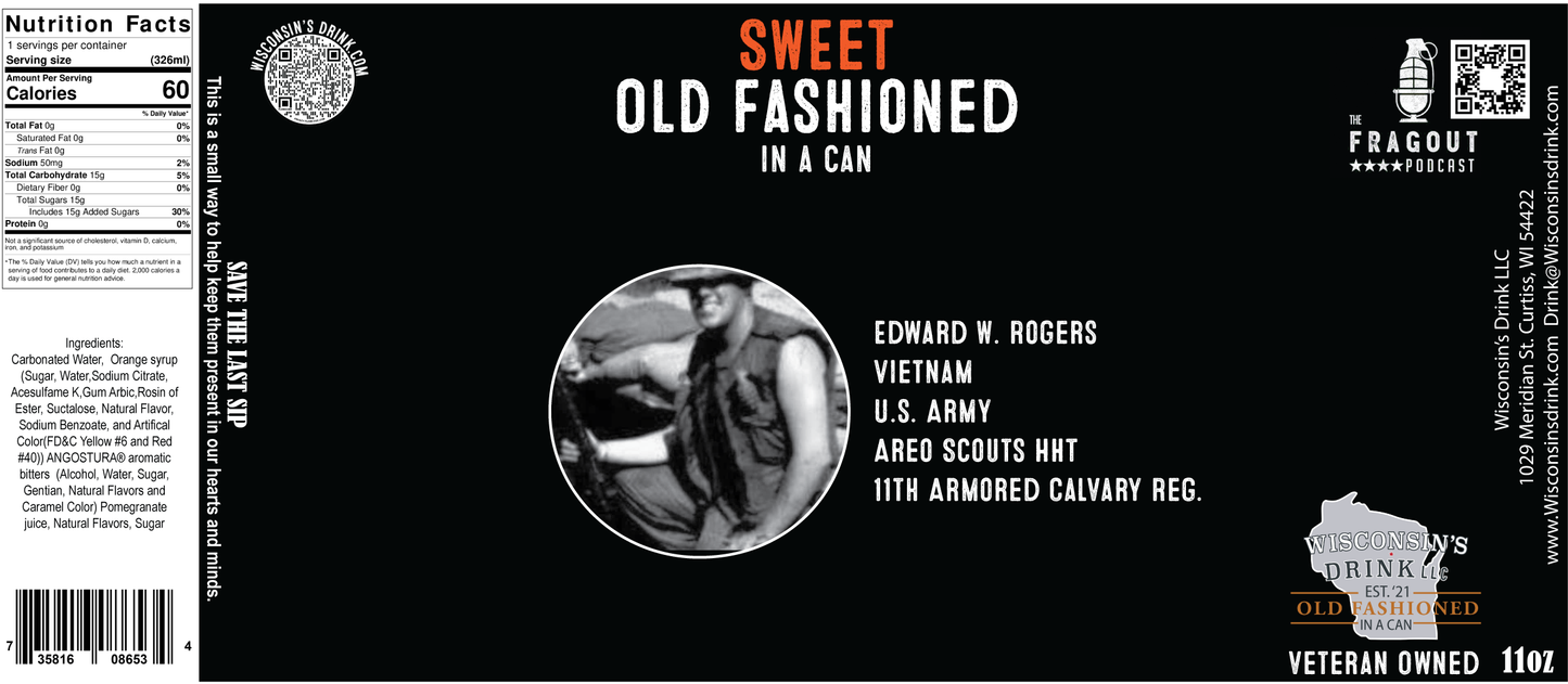 4 pack of Sweet Old Fashioned in a Can non-alcoholic